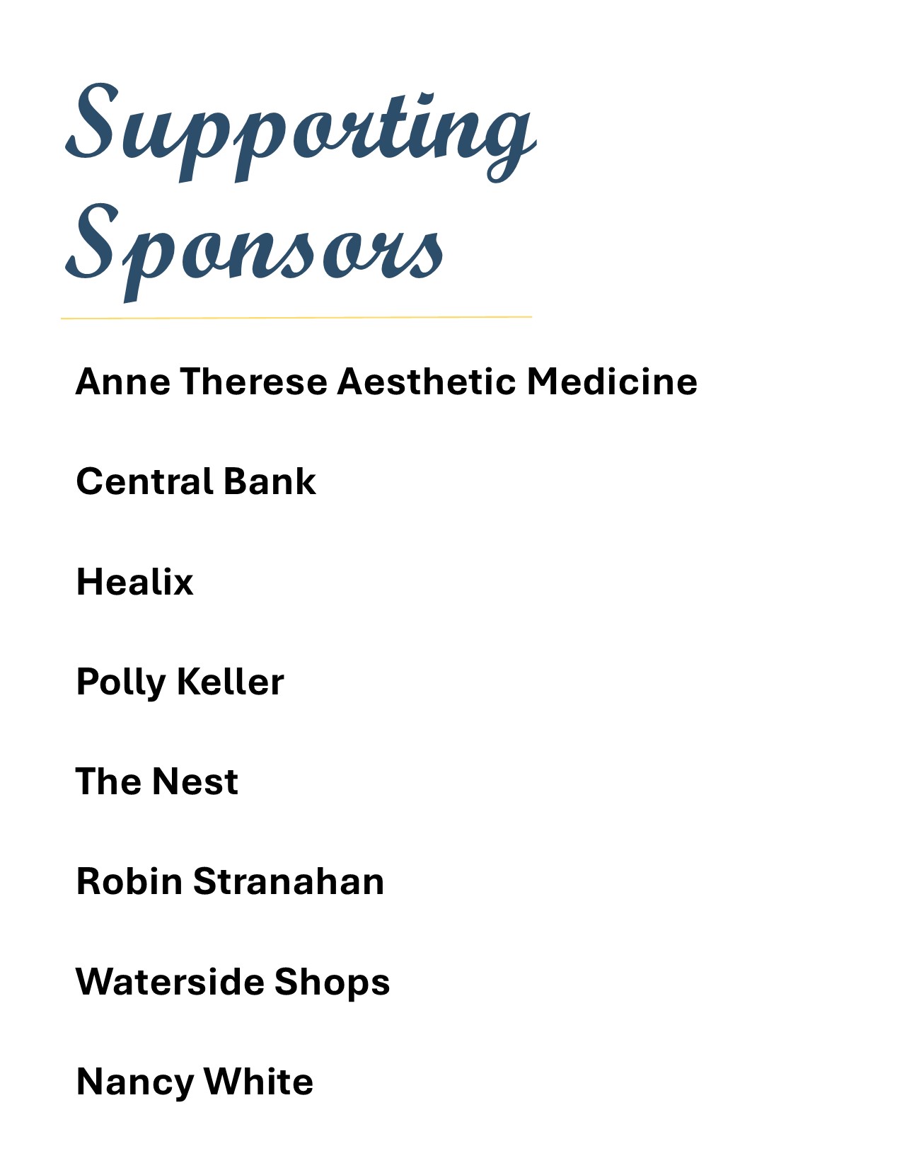 Suporting sponsors